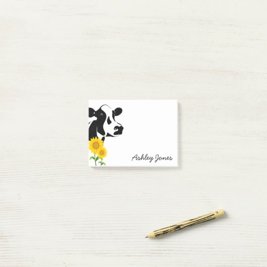 Post-it® Vache de pays post-notes (Sur un bureau)