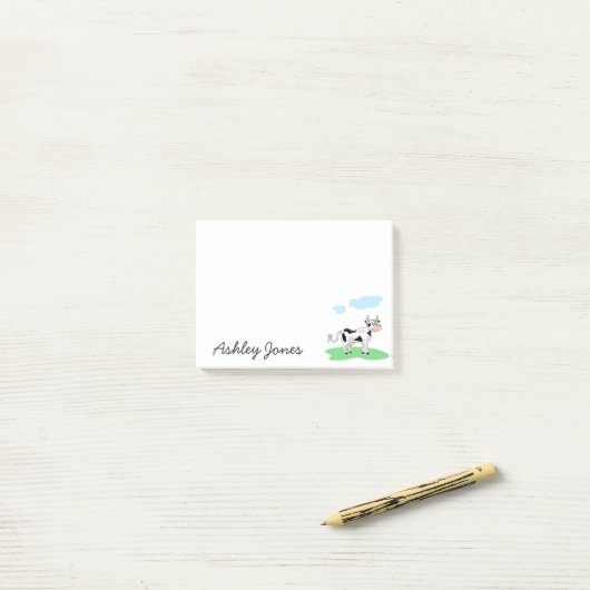 Post-it® Vache de pays post-notes (Sur un bureau)