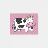 Post-it® Vache debout avec marguerites (Devant)