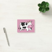 Post-it® Vache debout avec marguerites (Bureau)