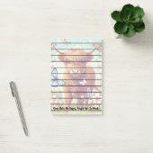 Post-it® Vache des Highlands avec papillons et fleurs de pr (Bureau)