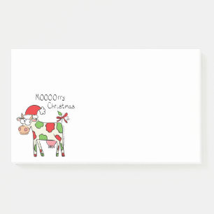 Post-it® Vache Drôle Caricature Noël