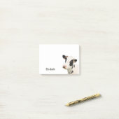 Post-it® Vache drôle mignonne nom personnalisé (Sur un bureau)