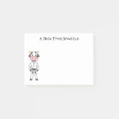 Post-it® Vache mignonne en combinaison kung fu (Devant)