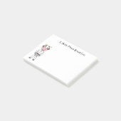 Post-it® Vache mignonne en combinaison kung fu (Incliné)