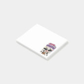 Post-it® Vache mignonne mais chaotique avec café glacé (Incliné)