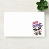 Post-it® Vache mignonne mais instable avec café glacé (Bureau)