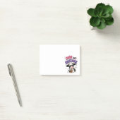 Post-it® Vache mignonne mais instable avec café glacé (Bureau)