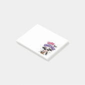 Post-it® Vache mignonne mais instable avec café glacé (Incliné)