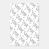 Post-it® Vache Noir et Blanc Silhouette (Devant)