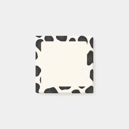 Post-it® Vache noire et blanche poster de animal (Devant)