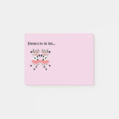 Post-it® Vaches dansantes mignonnes et amusantes sur mesure (Devant)