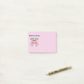 Post-it® Vaches dansantes mignonnes et amusantes sur mesure (Sur un bureau)