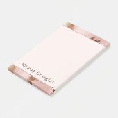 Post-it® Vachette blanche en or rose (Incliné)
