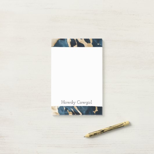 Post-it® Vachette dorée Brown de l'Ouest (Sur un bureau)