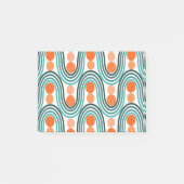 Post-it® Vagues et cercles modernes du milieu du siècle (Devant)