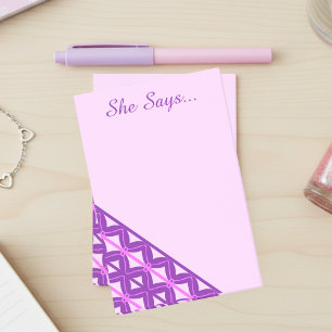 Post-it® Vagues roses et violettes