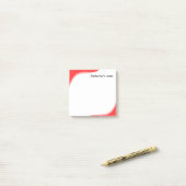 Post-it® Vagues rouges et noires simples personnalisables (Sur un bureau)