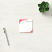 Post-it® Vagues rouges et noires simples personnalisables (Bureau)