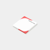 Post-it® Vagues rouges et noires simples personnalisables (Incliné)