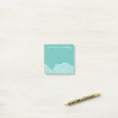 Post-it® Vagues turquoises (Sur un bureau)