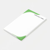 Post-it® Vagues vertes et noires simples personnalisables (Incliné)