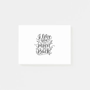 Post-it® Valentine Art Je T'Aime À La Lune