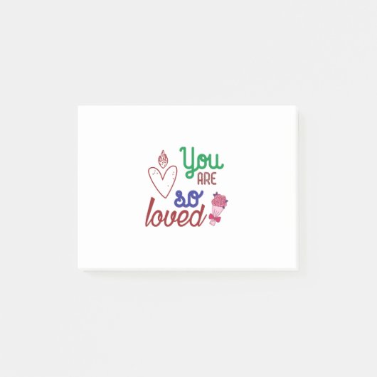 Post-it® Valentine Art Vous Êtes Si Aimé (Devant)
