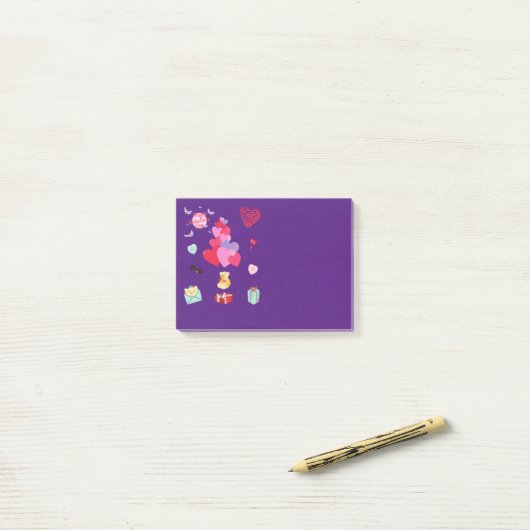 Post-it® " VALENTINE" - Notes (Sur un bureau)