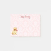 Post-it® Valentine Pomeranian rose (Devant)