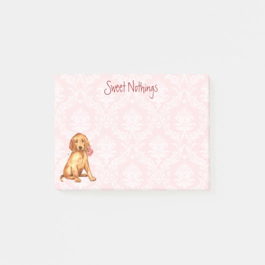 Post-it® Valentine Rose Irish Setter (Devant)