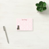 Post-it® Valentine Rotweiler rose (Bureau)