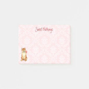 Post-it® Valentine Shiba rose Inu