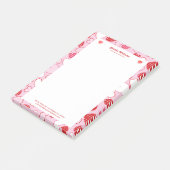 Post-it® Valentines couleurs coeur motif (Incliné)