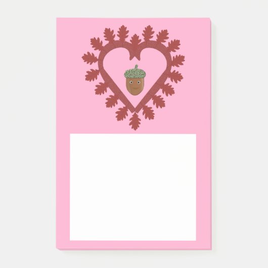 Post-it® Valentines Day Love Heart Acorn (Devant)