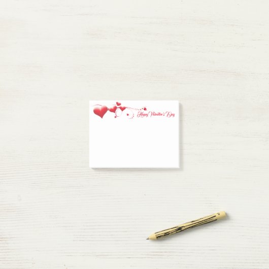 Post-it® Valentines Post-it-Notes (Sur un bureau)