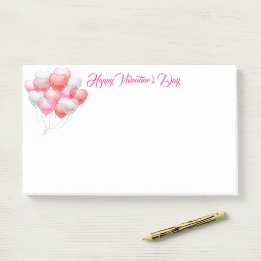 Post-it® Valentines Post-it-Notes (Sur un bureau)