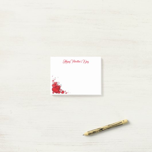 Post-it® Valentines Post-it-Notes (Sur un bureau)