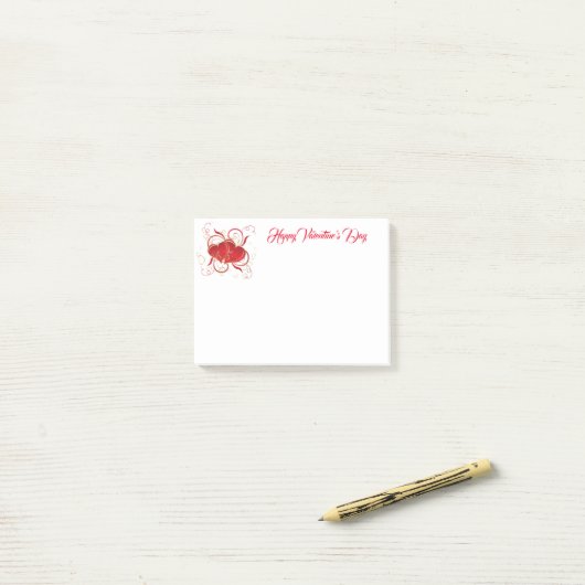 Post-it® Valentines Post-it-Notes (Sur un bureau)