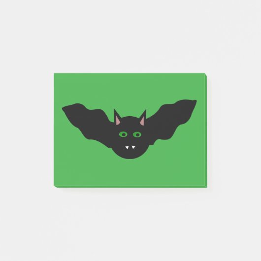 Post-it® Vampire Chat Face Bat Halloween Post it note Pad (Devant)