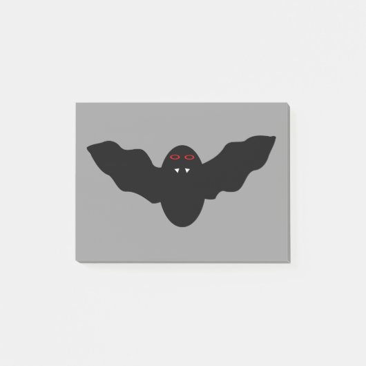 Post-it® Vampire Chat Face Bat Halloween Post it note Pad (Devant)
