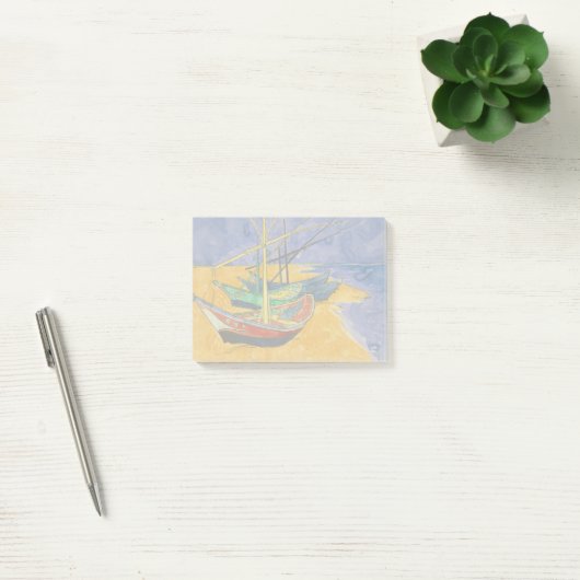 Post-it® Van Gogh Bateaux Plage impressionniste (Bureau)