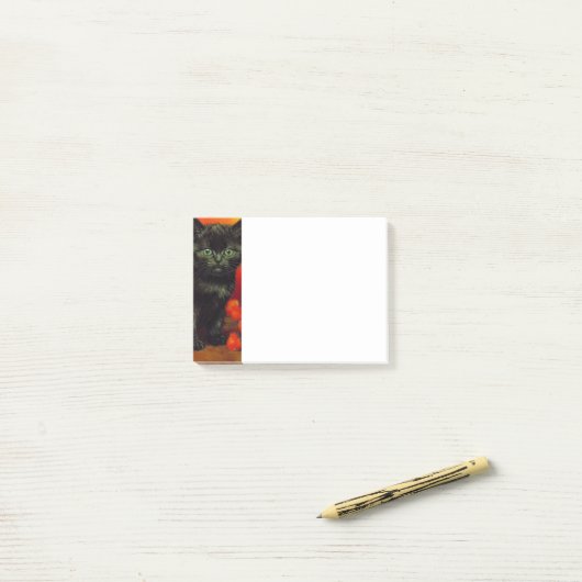 Post-it® Van Gogh Black Kitten (Sur un bureau)