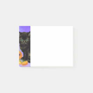 Post-it® Van Gogh Kitten noir avec des tournesols