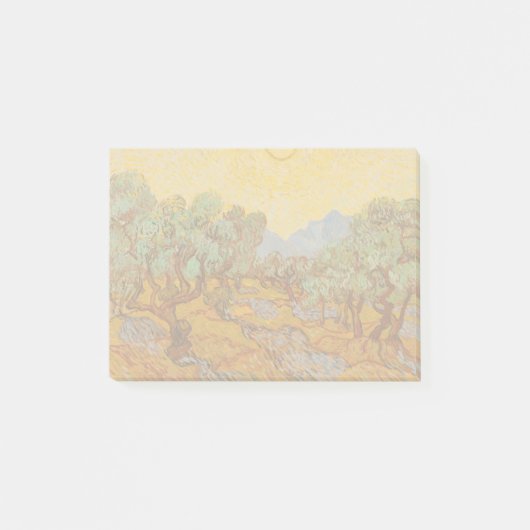 Post-it® Van Gogh Olive Trees Soleil Jaune Ciel (Devant)