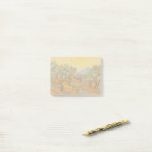 Post-it® Van Gogh Olive Trees Soleil Jaune Ciel (Sur un bureau)