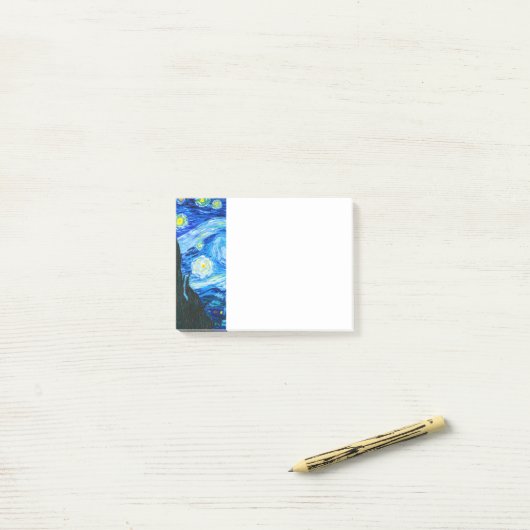 Post-it® Van Gogh Starry Night (Sur un bureau)