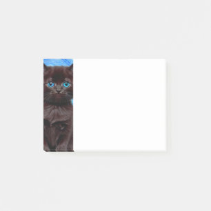Post-it® Van Gogh Starry Night Black Cat