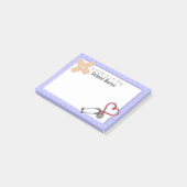 Post-it® van het schoolverpleegkundigen notes (Schuin)