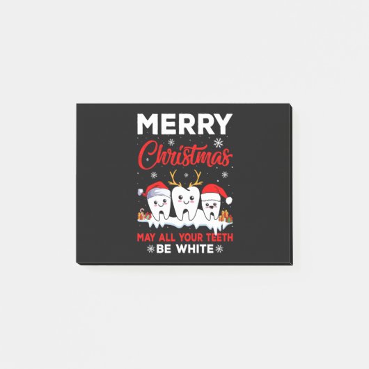 Post-it® Vector joyeux noël peut toutes vos dents être blan (Devant)
